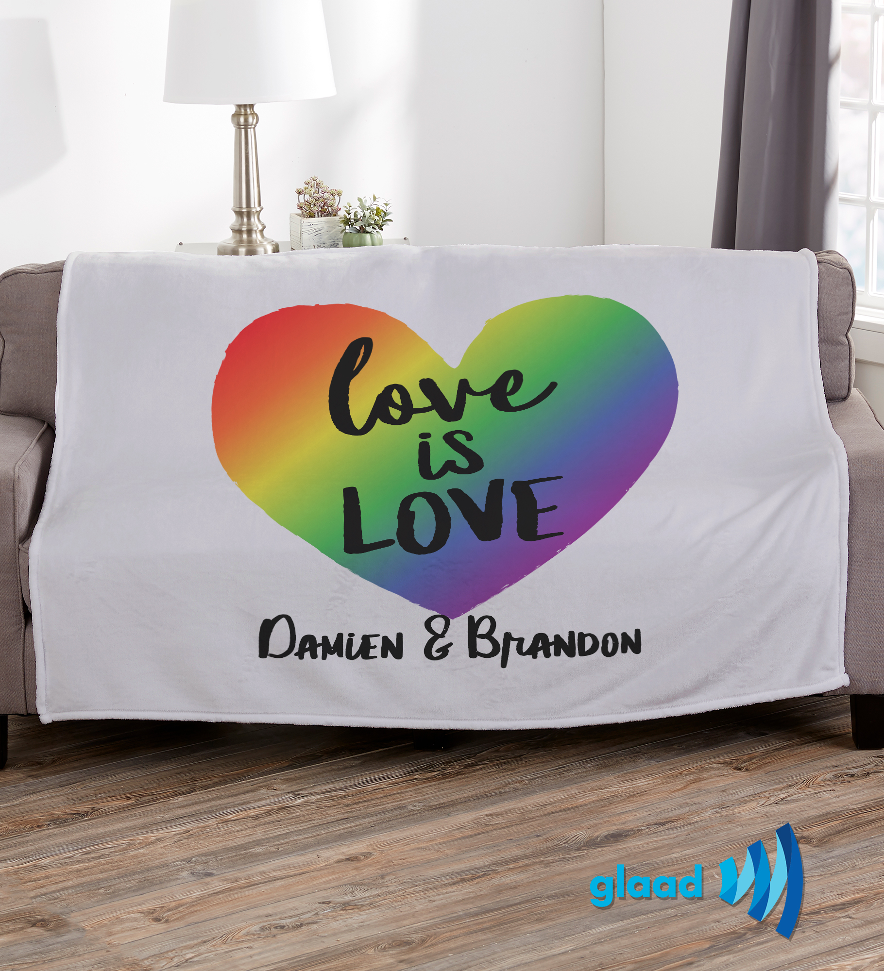 Pride Love Is Love Personalized Blanket